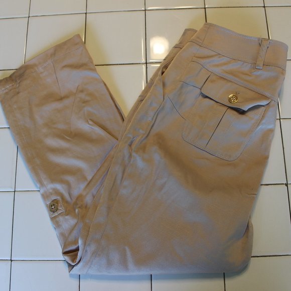 ROBERTSON CROPPED BEIGE  PANTS SIZE 6 - Picture 1 of 7